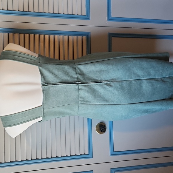 Miami for Francesca’s Ruched Sage Green Mini Dress - Picture 8 of 13